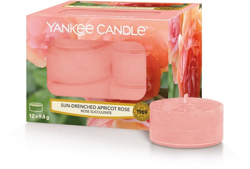 YANKEE CANDLE Sun-Drenched Aúpricot Rose 12 × 9,8 g