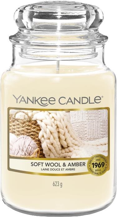 YANKEE CANDLE Soft Wool & Amber 623 g