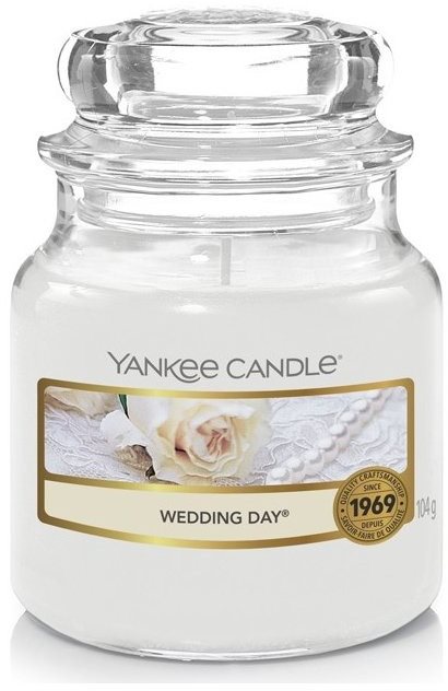 YANKEE CANDLE Classic Wedding Day, kisméretű, 104 gramm