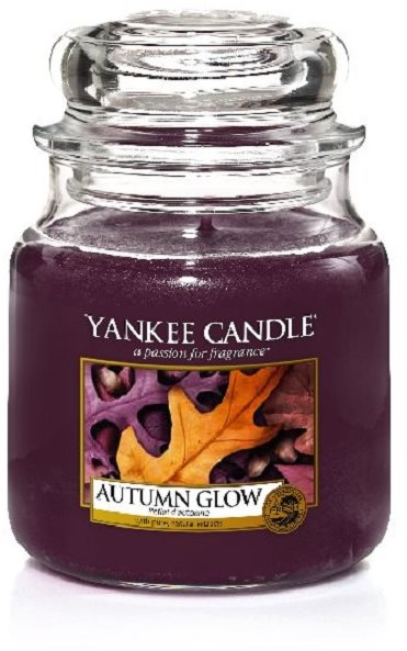 YANKEE CANDLE Classic Autumn Glow, közepes méretű, 411 gramm