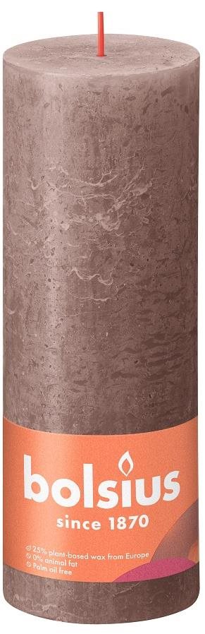 BOLSIUS rusztikus oszlop, taupe 190 × 68 mm
