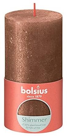BOLSIUS rusztikus oszlop, mézszínű 130 × 68 mm