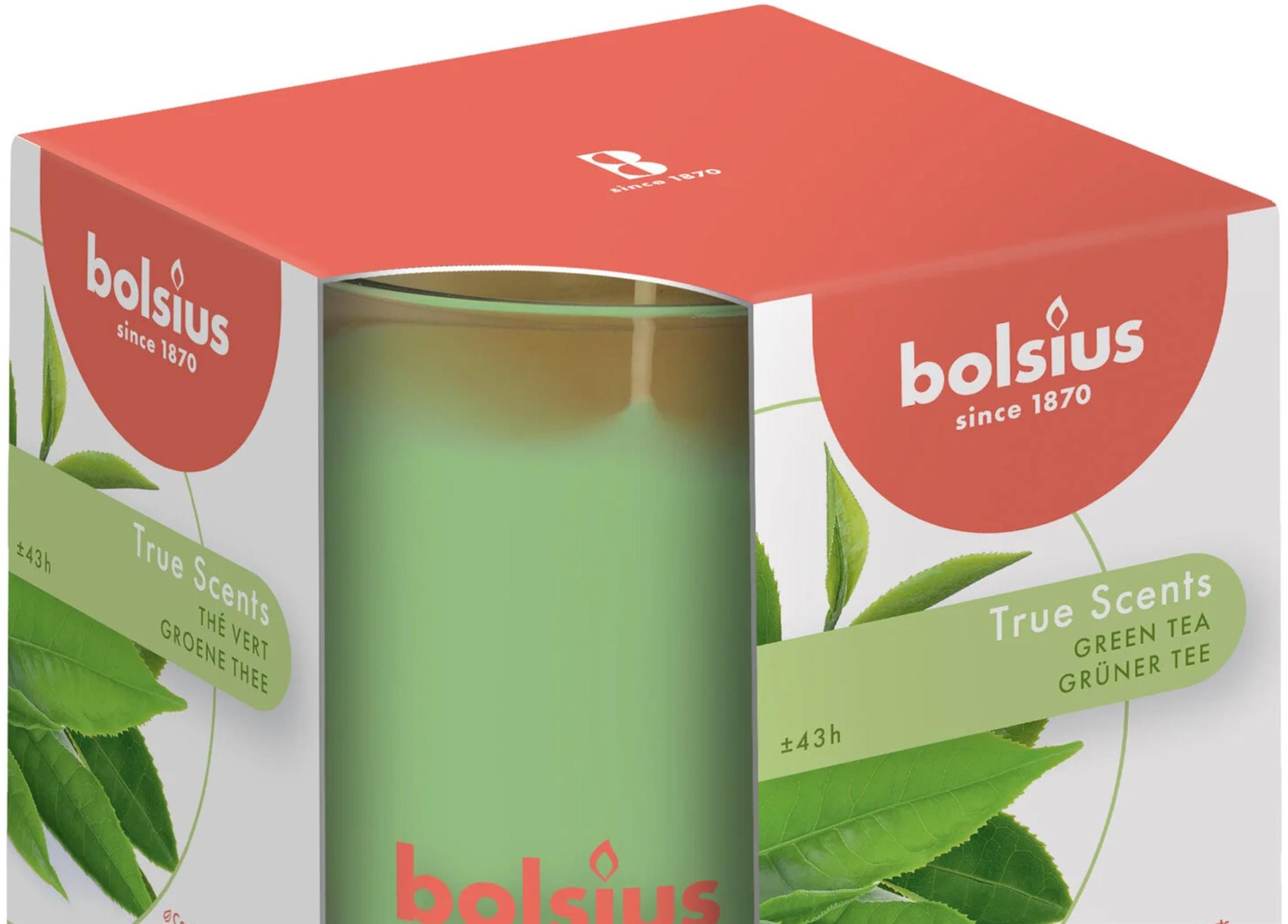 BOLSIUS True Scents Green Tea 95 × 95 mm