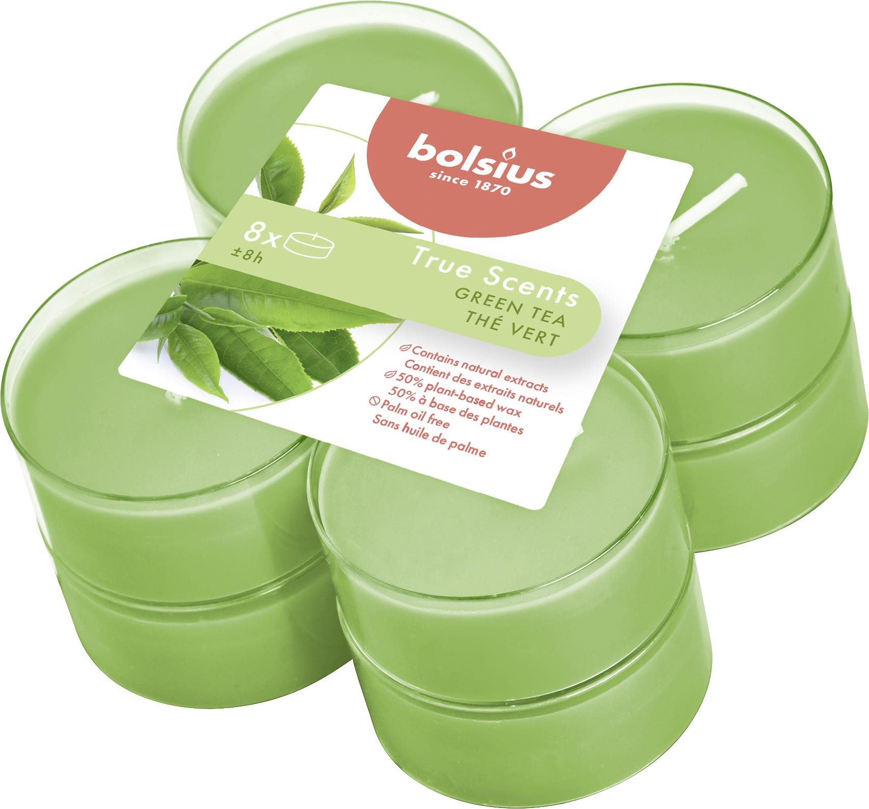 Gyertya BOLSIUS Maxi True Scents Green Tea 8 darab