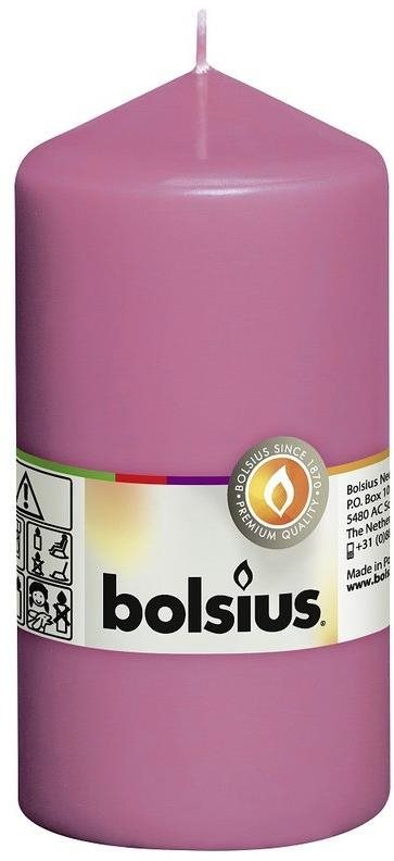 BOLSIUS gyertya klasszikus rózsaszín 130 × 68 mm