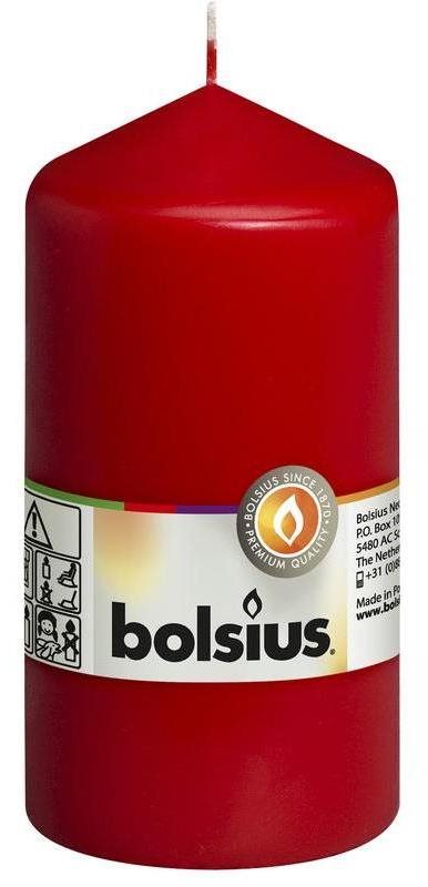 BOLSIUS klasszikus piros gyertya 130 × 68 mm