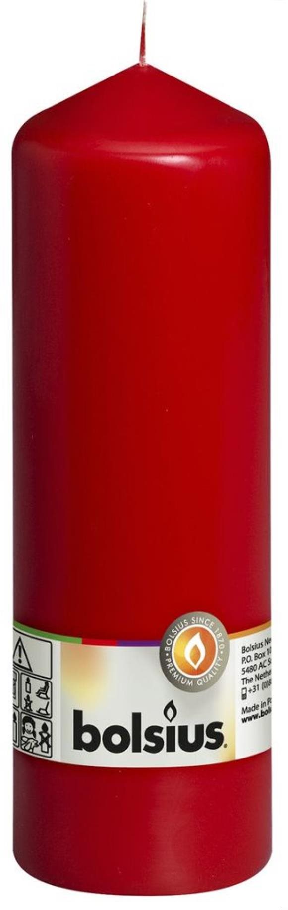 BOLSIUS klasszikus piros gyertya 200 × 68 mm