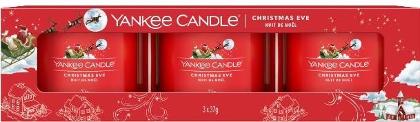 YANKEE CANDLE Christmas Eve 3× 37 g
