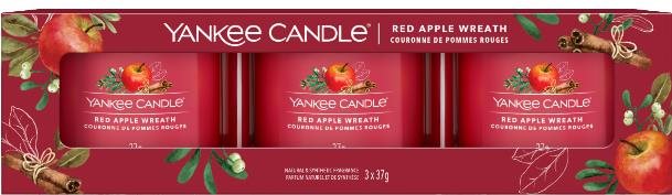 YANKEE CANDLE Red Apple Wreath 3× 37 g