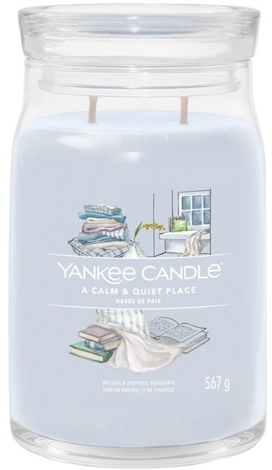 YANKEE CANDLE Signature üveg 2 kanóc A Calm & Quiet Place 567 g