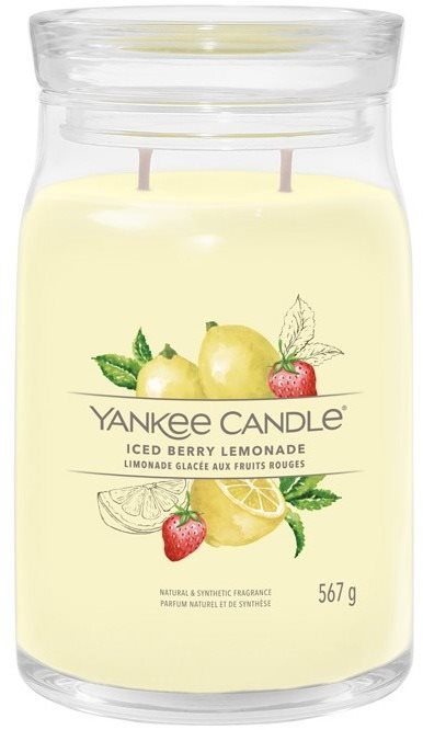 YANKEE CANDLE Signature üveg 2 kanóc Icy Berry Lemonade 567 g