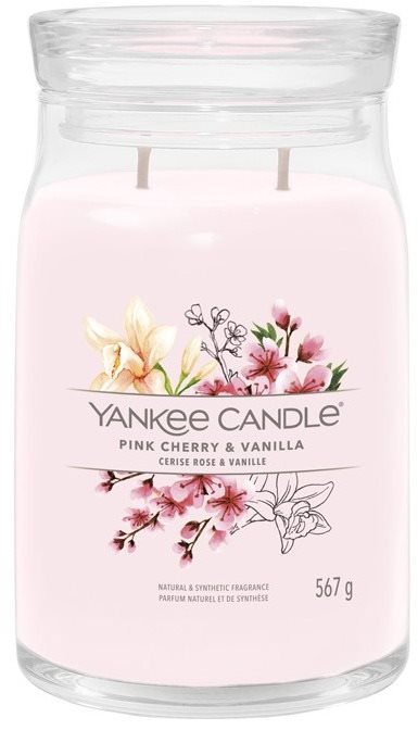 YANKEE CANDLE Signature üveg 2 kanóc Pink Cherry & Vanilla 567 g