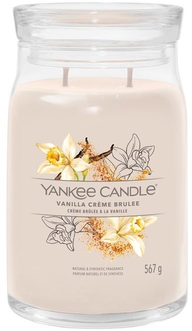 YANKEE CANDLE Signature üveg 2 kanóc Vanilla Creme Brulée 567 g