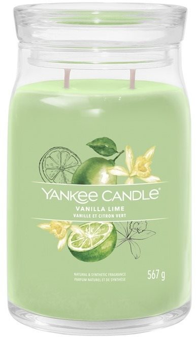 YANKEE CANDLE Signature üveg 2 kanóc Vanilla Lime 567 g