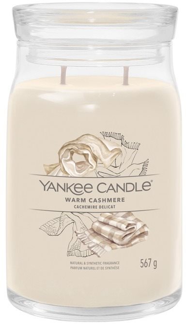 YANKEE CANDLE Signature üveg 2 kanóc Warm Cashmere 567 g