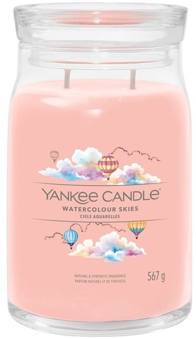 YANKEE CANDLE Signature üveg 2 kanóc Watercolour Skies 567 g