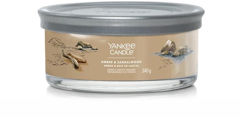 YANKEE CANDLE Signature 5 kanóc Amber & Sandalwood 340 g