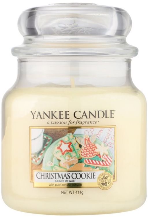 Yankee Candle Classic Christmas Cookie, közepes méretű, 411 gramm