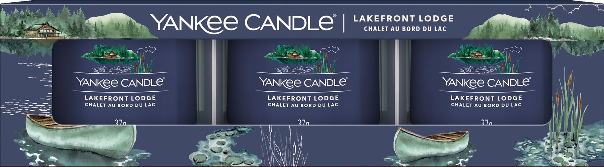 YANKEE CANDLE Lakefront Lodge 3× 37 g