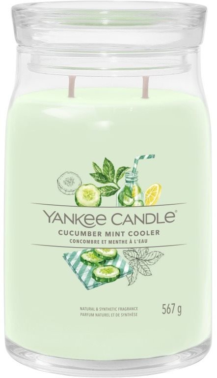 YANKEE CANDLE Signature 2 kanóc Cucumber Mint Cooler 567 g