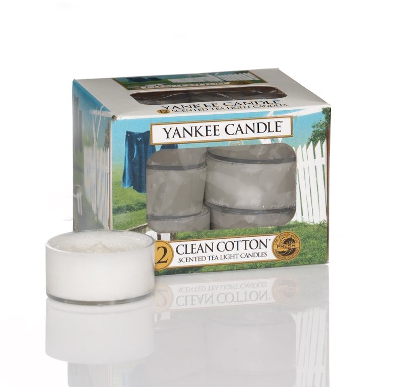 YANKEE CANDLE Clean Cotton 12 × 9,8 g