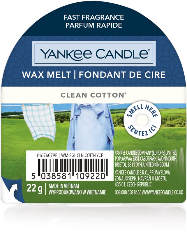 YANKEE CANDLE Clean Cotton 22 g