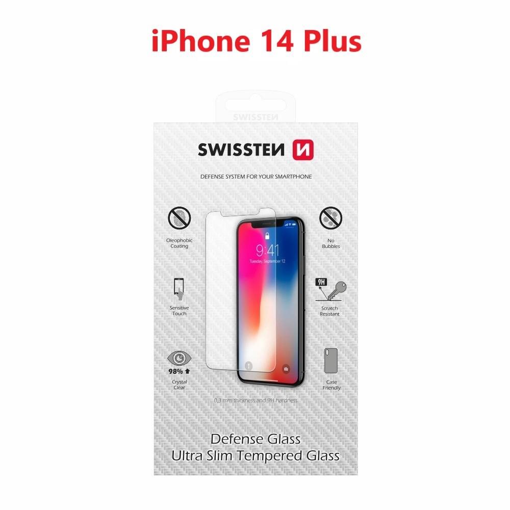 Swissten Apple iPhone 14 Plus üvegfólia - fekete