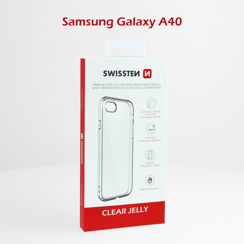 Swissten Clear Jelly Samsung Galaxy A40 készülékhez