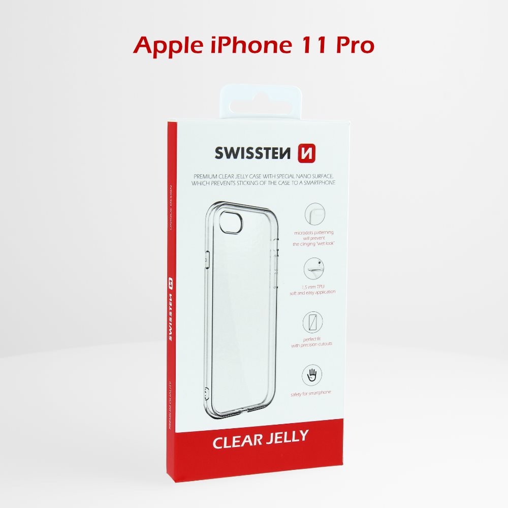 Swissten Clear Jelly Apple iPhone 11 PRO tok
