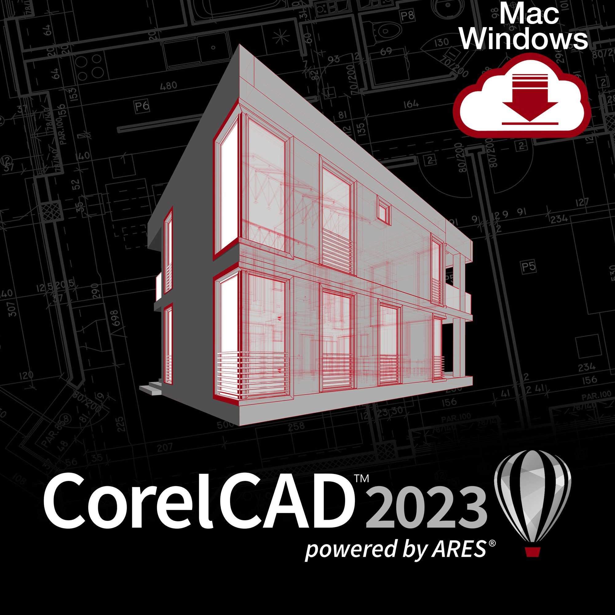 Grafikai szoftver CorelCAD 2023 Win/Mac CZ/EN (elektronikus licenc)