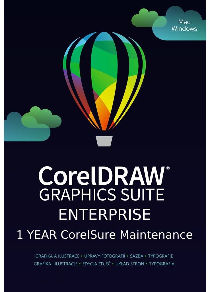 CorelDRAW Graphics Suite Enterprise, Win/Mac, CZ/EN (elektronikus licenc)