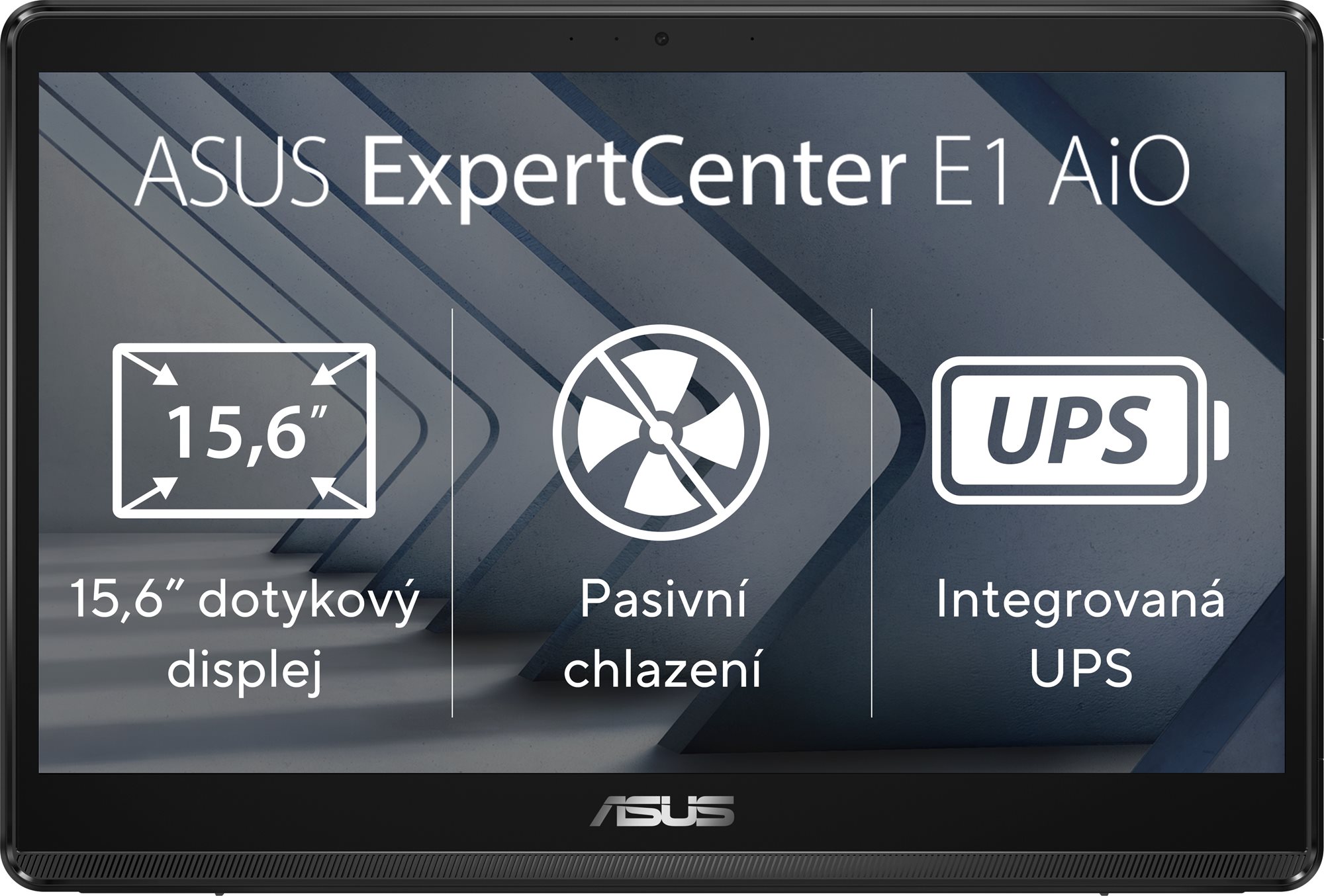 ASUS ExpertCenter E1 Black érintős + beépített tápegység (UPS)