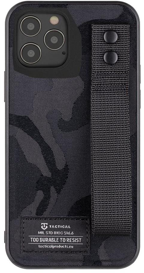 Tactical Camo Troop Drag Strap Kryt pro Apple iPhone 12/12 Pro Black