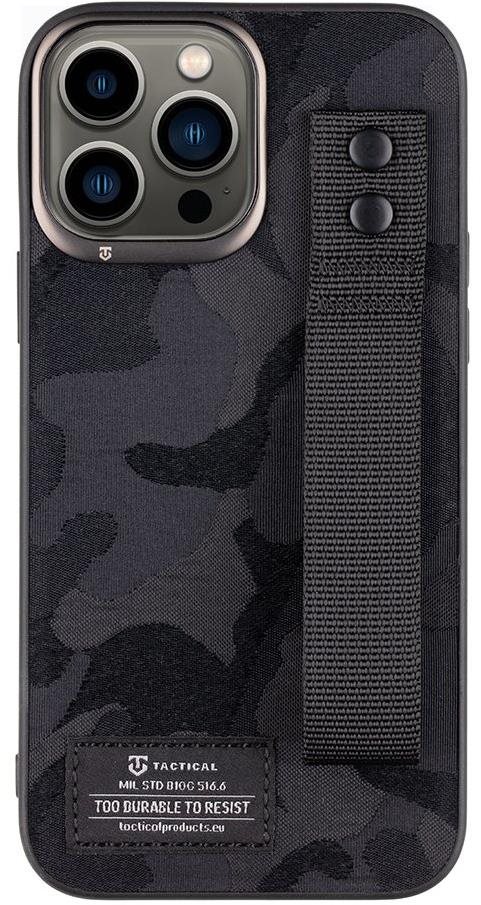 Tactical Camo Troop Drag Strap Kryt pro Apple iPhone 13 Pro Max Black