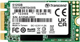 SSD meghajtó Transcend MTS 430S M.2 SSD 512 GB 2242