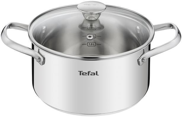 Indukciós tűzhelyhez alkalmas rozsdamentes acél edény Cook Eat – Tefal