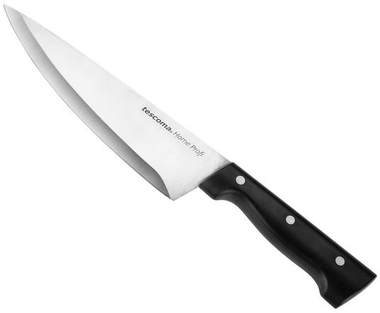 Home Profi szakács kés, Tescoma, 17 cm, rozsdamentes acél / műanyag, fekete