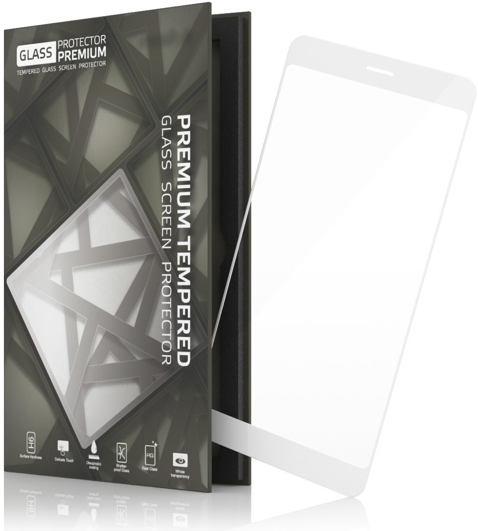 Tempered Glass Protector Huawei P10 Lite üvegfólia - fehér keret