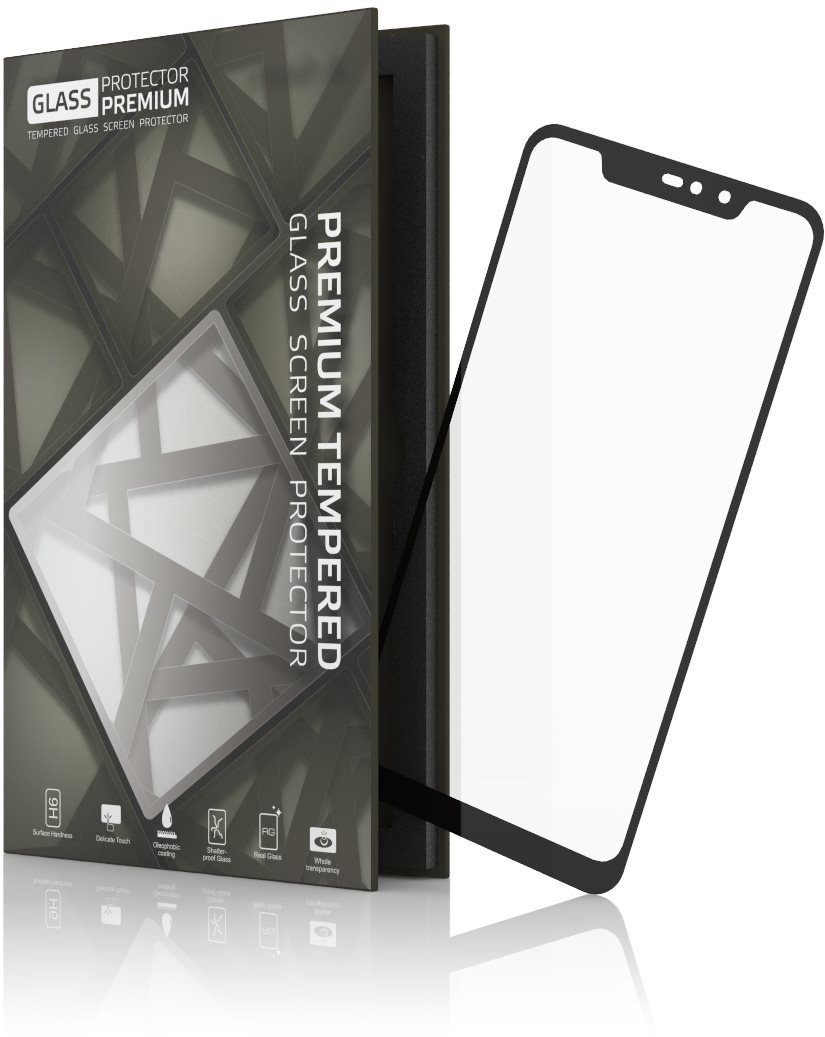 Tempered Glass Protector Xiaomi Redmi Note 6 Pro üvegfólia - fekete keret