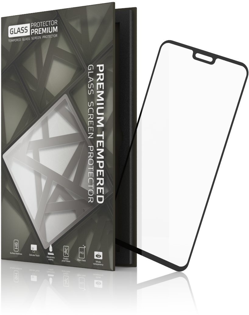 Tempered Glass Protector Honor 8X / 9X Lite 2020 üvegfólia - fekete keret