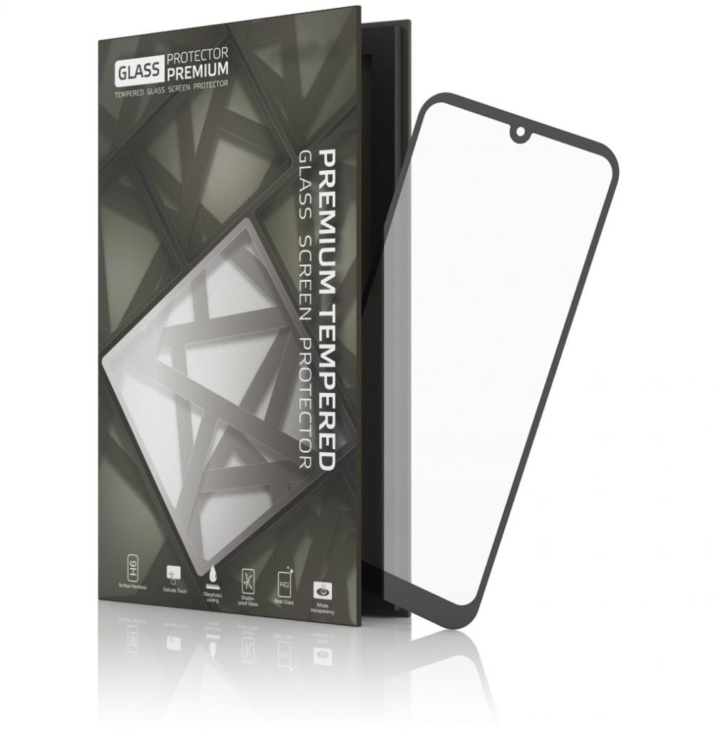 Tempered Glass Protector Huawei P30 Lite üvegfólia - fekete keret