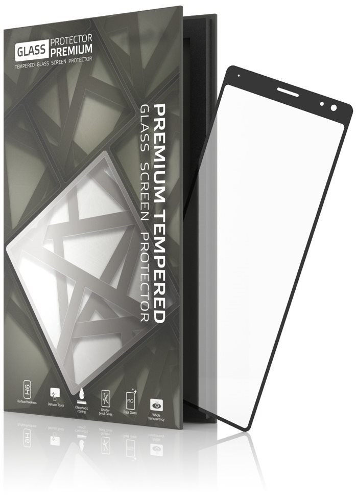 Tempered Glass Protector Sony Xperia 10 üvegfólia - fekete keret