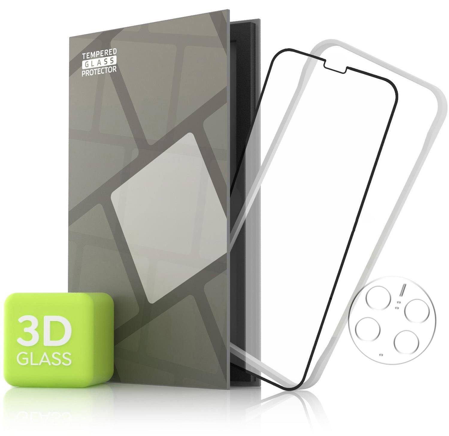 Tempered Glass Protector - Huawei Mate 50 Pro, 3D üveg + kameraüveg + beszerelő keret
