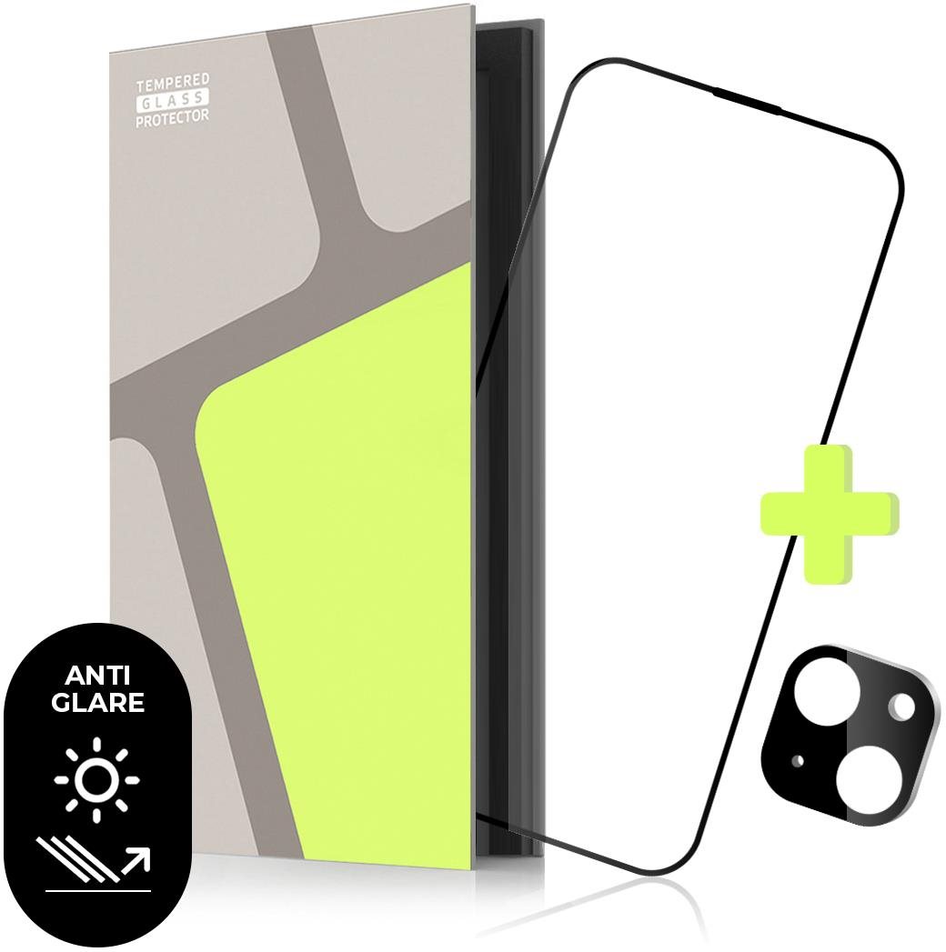 Tempered Glass Protector iPhone 14 Plus üvegfólia + kamera védő fólia (fényes tükröződésgátló) - Case Friendly