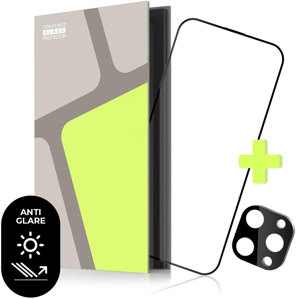 Tempered Glass Protector iPhone 14 Pro üvegfólia + kamera védő fólia (fényes tükröződésgátló) - Case Friendly