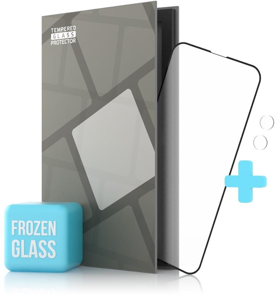 Tempered Glass Protector iPhone 13 mini üvegfólia + kamera védő fólia - matt fekete, Case Friendly