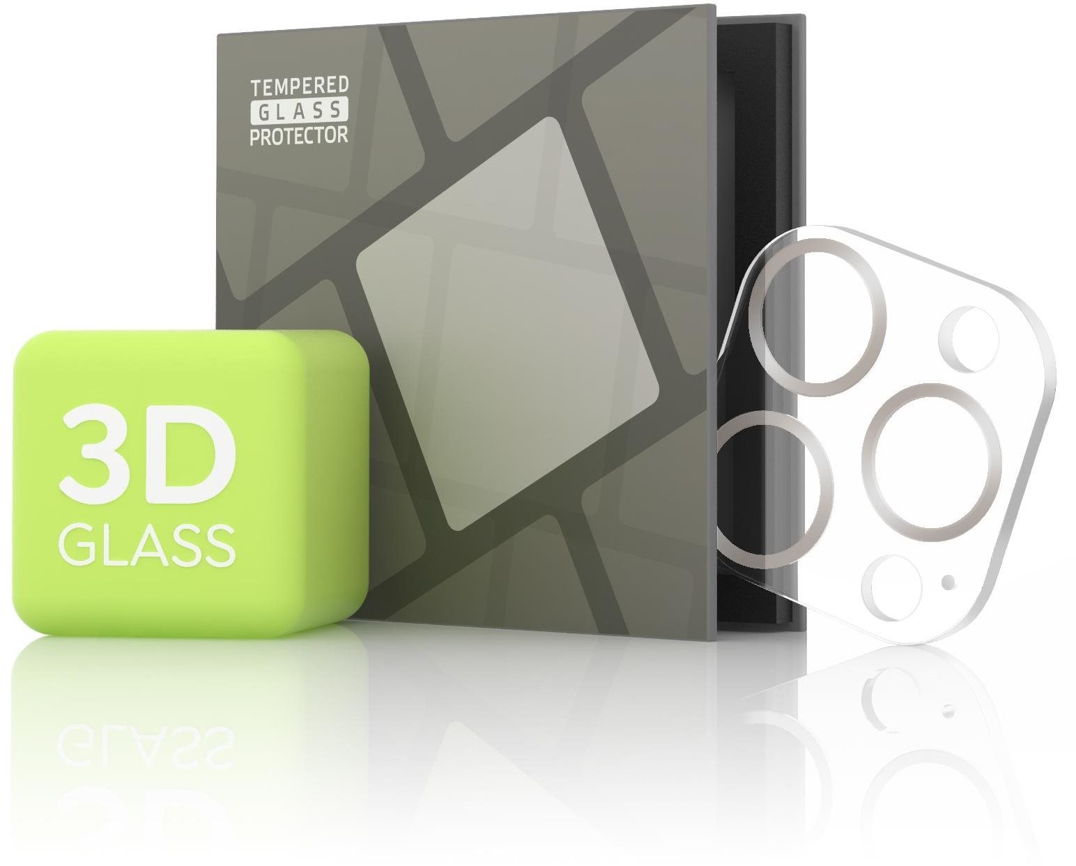 Tempered Glass Protector iPhone 13 Pro Max / 13 Pro kamerához - 3D Glass, arany (Case friendly)