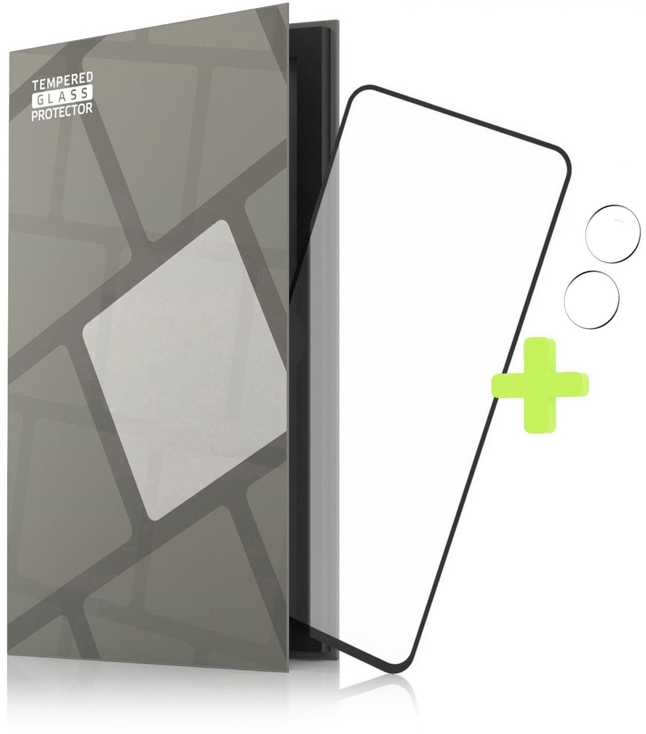 Üvegfólia Tempered Glass Protector Asus Zenfone 9 üvegfólia - fekete keret + kamera védő fólia