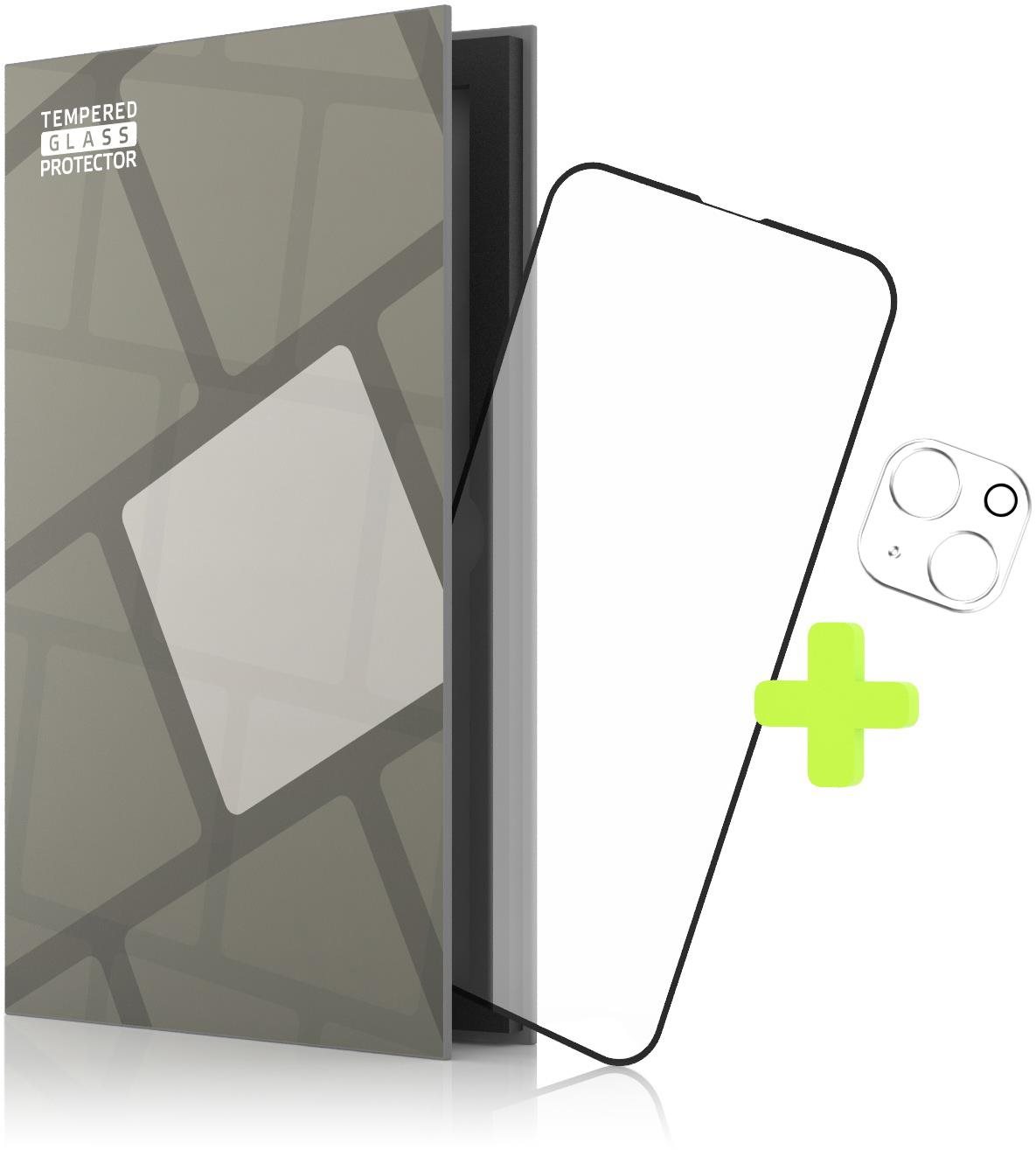 Tempered Glass Protector iPhone 13 mini üvegfólia + kamera védő fólia - keret, Case Friendly