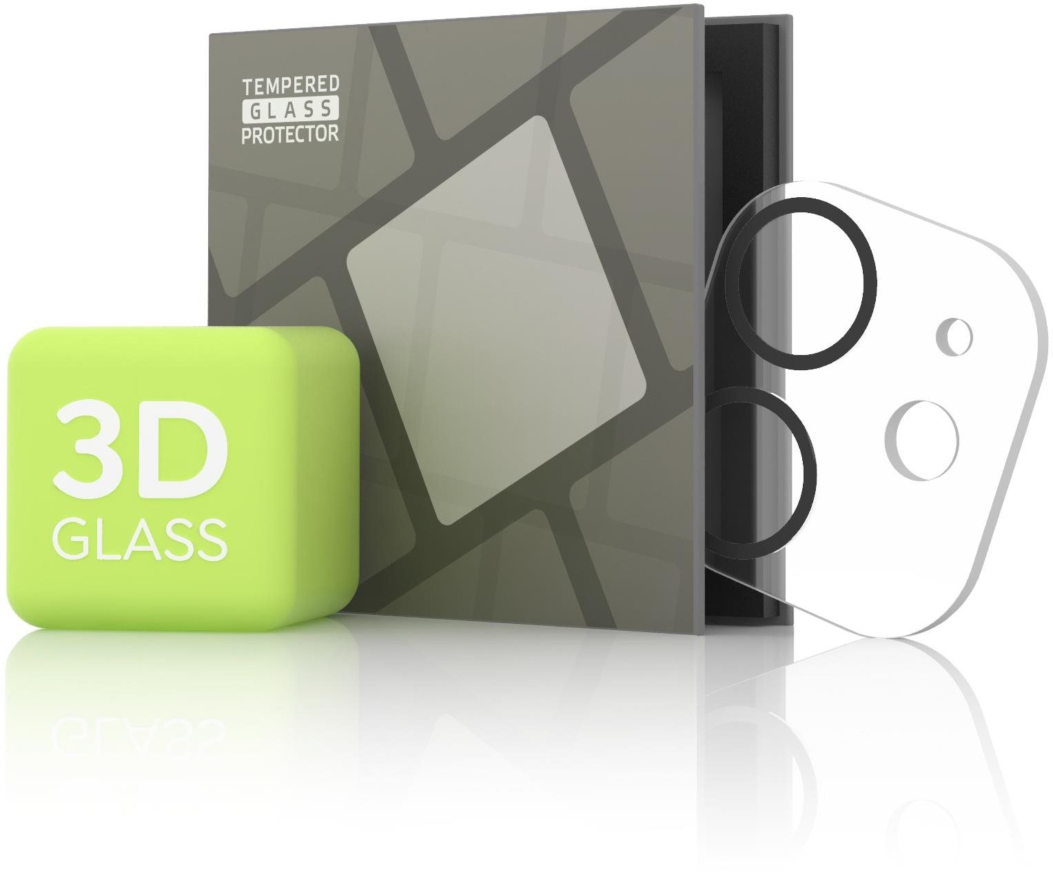 Tempered Glass Protector az iPhone 11 / 12 mini kamerájához, fekete